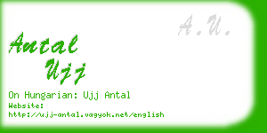 antal ujj business card